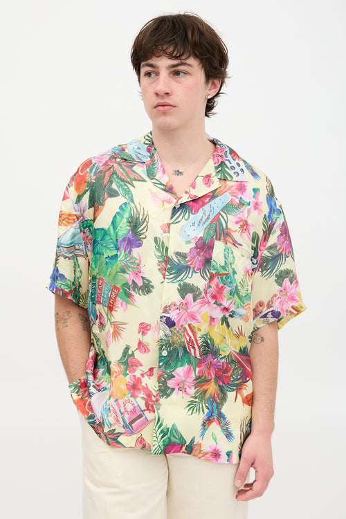 Golden Goose Satin Hawaiian Shirt