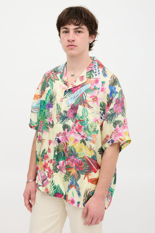 Golden Goose Satin Hawaiian Shirt