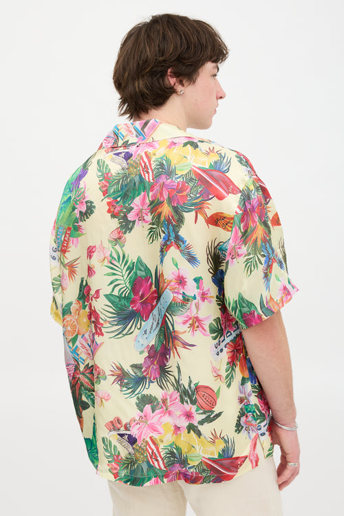 Golden Goose Satin Hawaiian Shirt