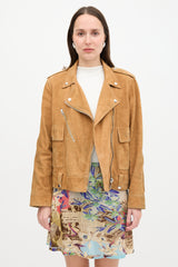 Golden Goose Suede Biker Jacket