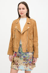 Golden Goose Suede Biker Jacket