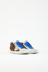 Golden Goose Suede Printed Mid Star Sneaker