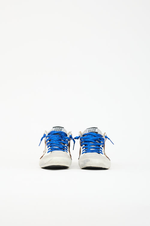 Golden Goose Suede Printed Mid Star Sneaker
