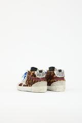 Golden Goose Suede Printed Mid Star Sneaker