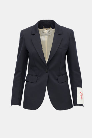 Golden Goose Twill Single Button Blazer