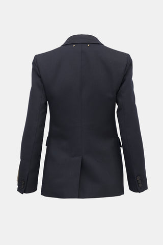 Golden Goose Twill Single Button Blazer