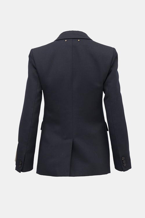 Golden Goose Twill Single Button Blazer