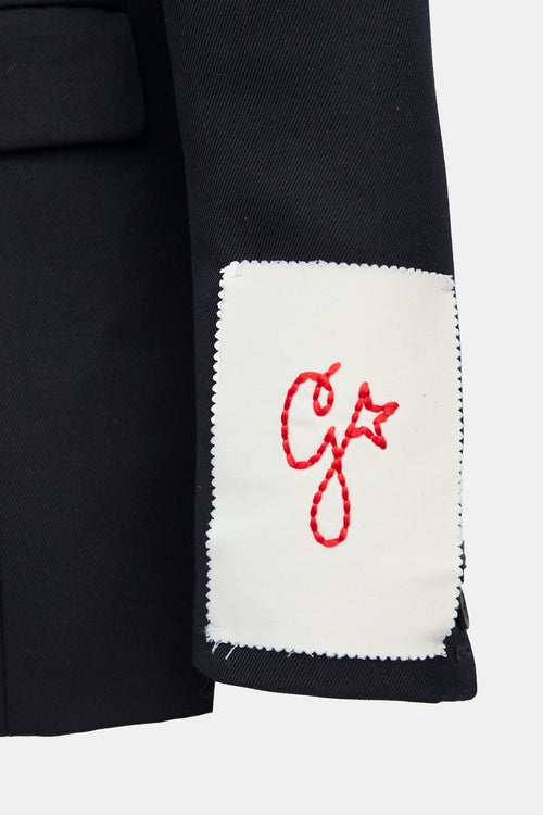 Golden Goose Twill Single Button Blazer