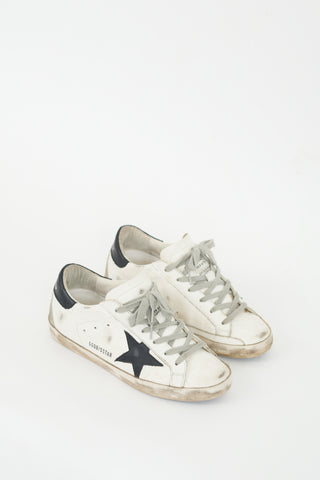 Golden Goose White & Black Superstar Sneaker