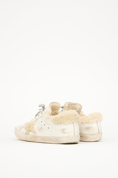 Golden Goose White Leather Superstar Sneaker