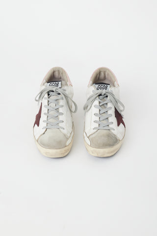 Golden Goose White & Multi Leather Superstar Sneaker