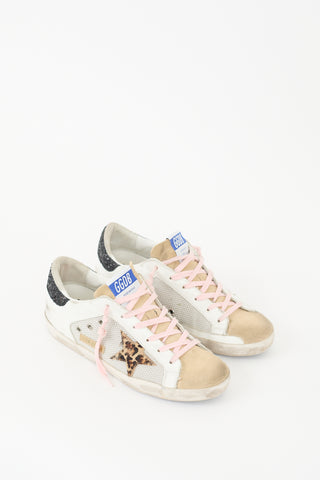 Golden Goose White & Multi Leather Superstar Sneaker