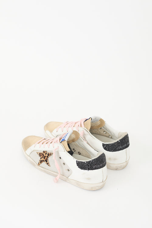 Golden Goose White & Multi Leather Superstar Sneaker