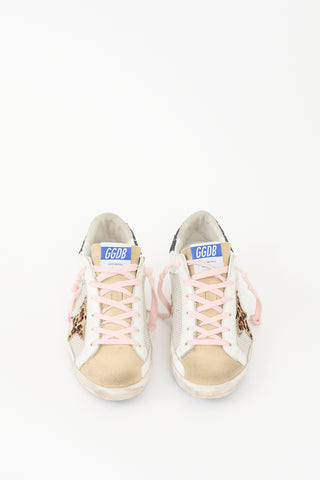 Golden Goose White & Multi Leather Superstar Sneaker