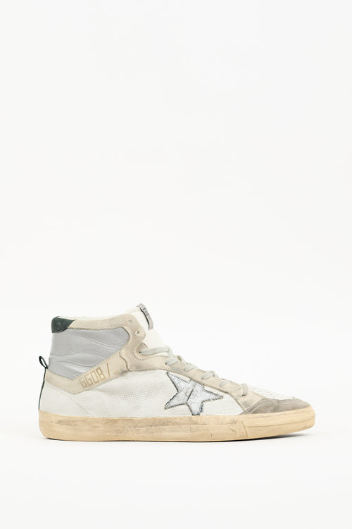 Golden Goose White Distressed Leather 2.12 Sneaker