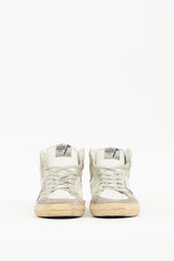 Golden Goose White Distressed Leather 2.12 Sneaker