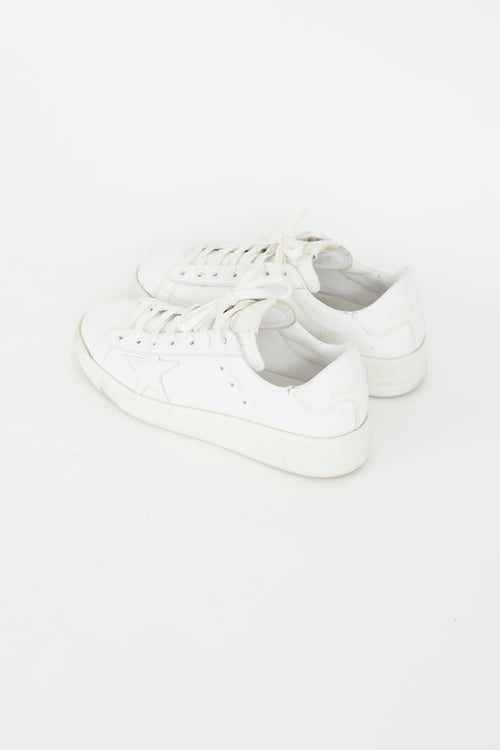 Golden Goose White Leather Pure Star Sneaker