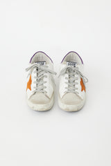 Golden Goose White & Multi Superstar Sneaker