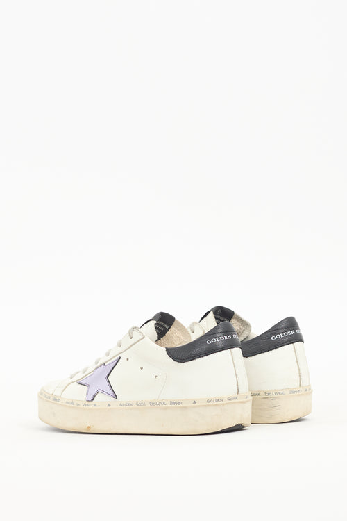 Golden Goose White Leather Hi Star Platform Sneaker