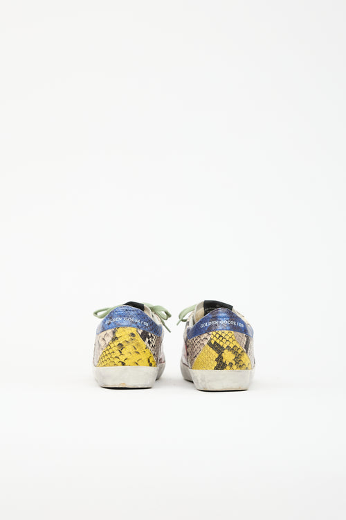 Golden Goose Embossed Leather Super Star Sneaker