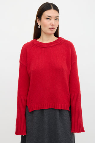 Goop Wool Long Cuff Crew Sweater