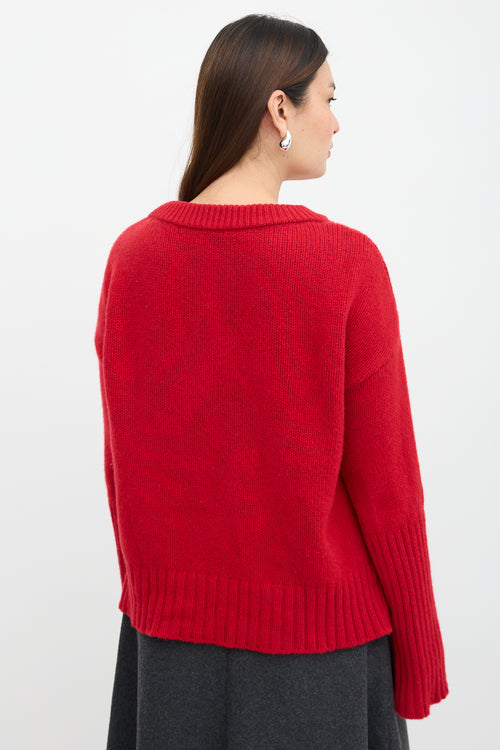 Goop Wool Long Cuff Crew Sweater