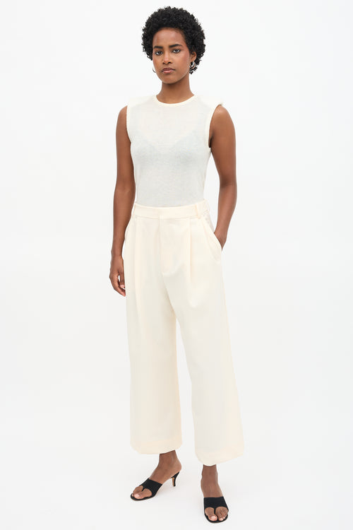 Goop Wool Pleated Trouser