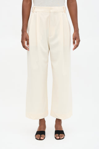 Goop Wool Pleated Trouser