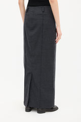 Goop Dark Grey Long Trouser Skirt