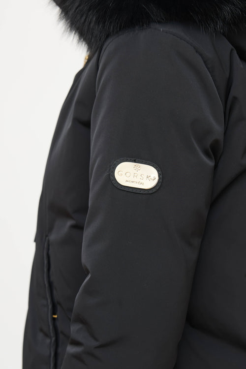 Gorski Fur Trim Down Jacket