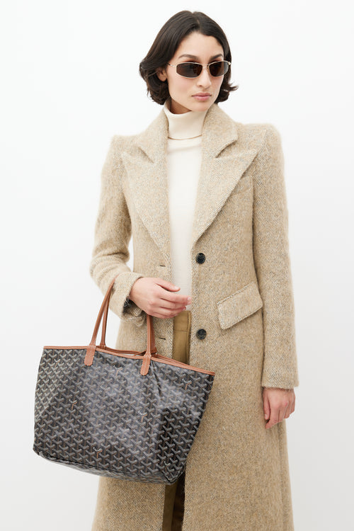 Goyard Black & Brown Saint Louis PM Tote Bag