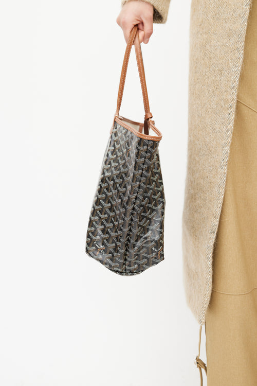 Goyard Black & Brown Saint Louis PM Tote Bag