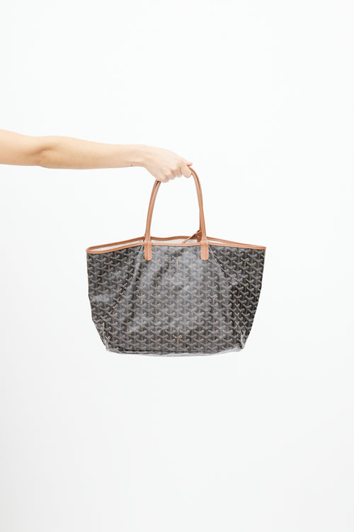 Goyard Black & Brown Saint Louis PM Tote Bag