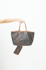 Goyard Black & Brown Saint Louis PM Tote Bag