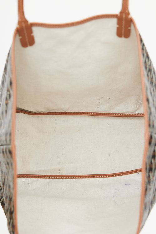 Goyard Black & Brown Saint Louis PM Tote Bag