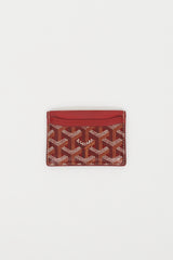 Goyard Red Monogram Saint Sulpice Cardholder