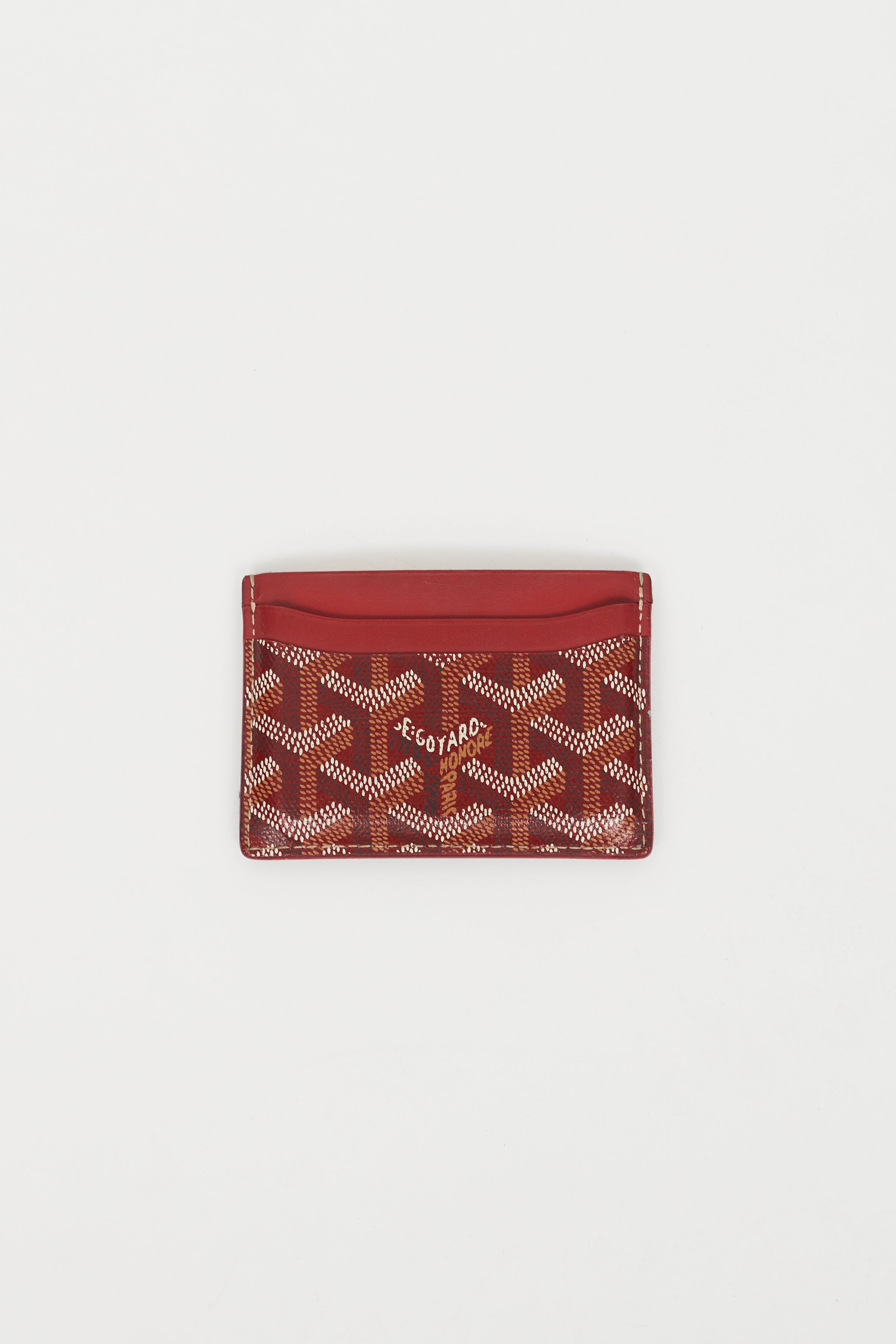 Goyard // Red Monogram Saint Sulpice Cardholder – VSP Consignment