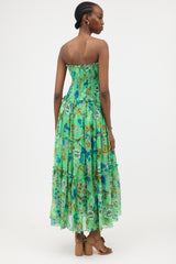 Alexis Strapless Floral Dress