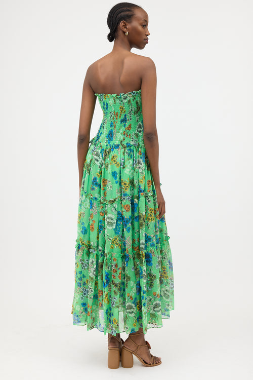 Alexis Strapless Floral Dress