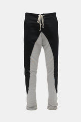 Greg Lauren Satin & Jersey Striped Sweatpant
