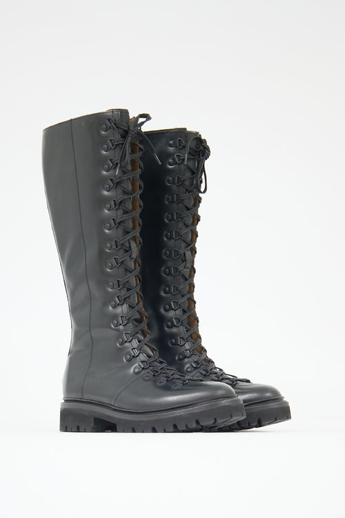 Grenson Leather Nanette Knee Boot