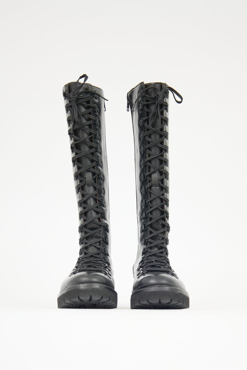 Grenson Leather Nanette Knee Boot