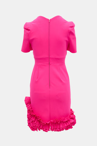 Greta Constantine Athleen Ruffled Dress