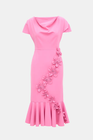 Greta Constantine Haitina Flower Applique Dress