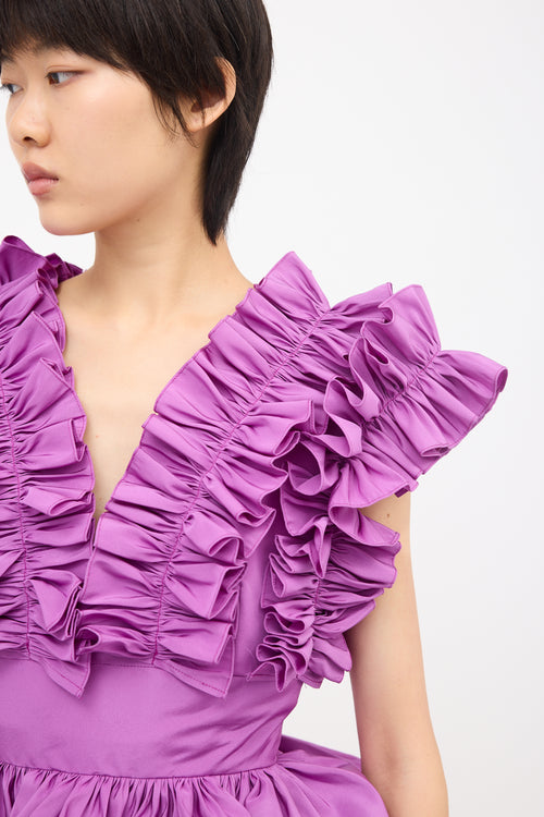 Greta Constantine Spring 2021 Silk Dupont Dress