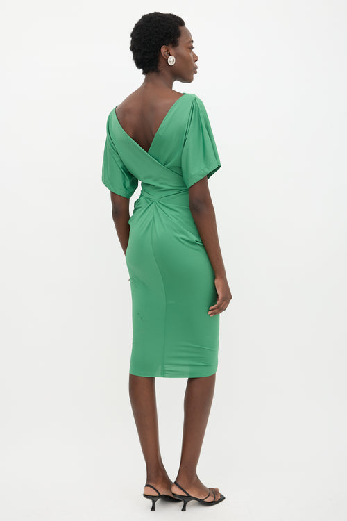 Greta Constantine Surplice Back Vita Dress