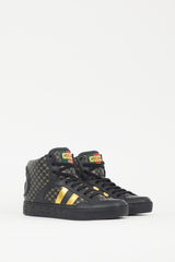 Gucci X Dapper Dan Black & Gold GG High Top Sneaker