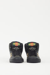 Gucci X Dapper Dan Black & Gold GG High Top Sneaker