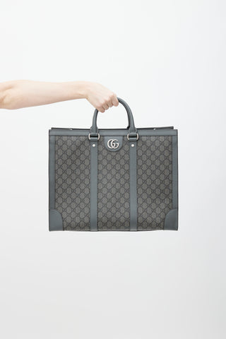 Gucci Grey Ophidia Monogram Leather Tote Bag