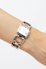 Gucci 125.5 MOP Diamond & Stainless Steel Watch